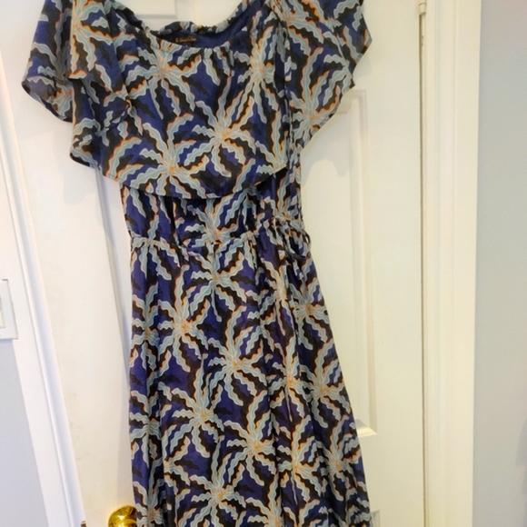 Silk and Cotton Maxi Dress - Size 8 - Picture 6 of 8